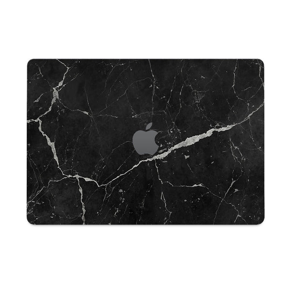 Tella Skins Black Marble MacBook skin lid
