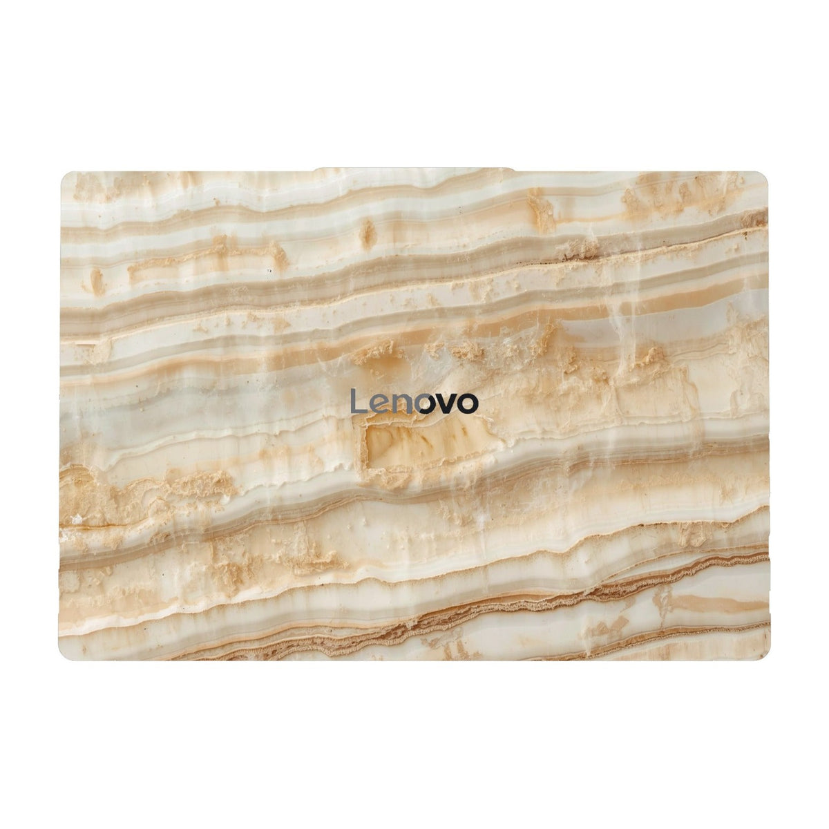 Lenovo laptop skin, cream marble design