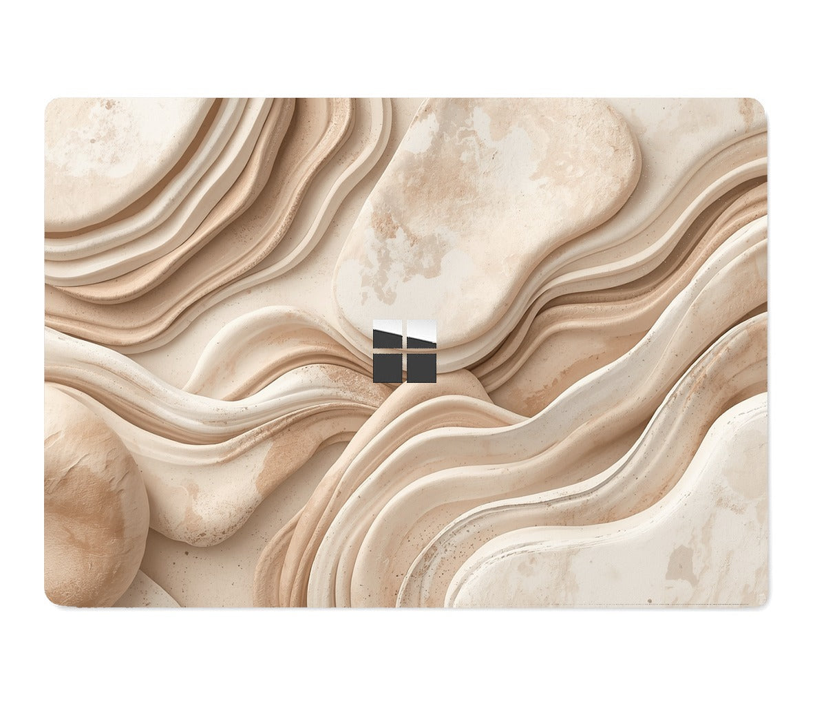 Cream Marble Surface lid