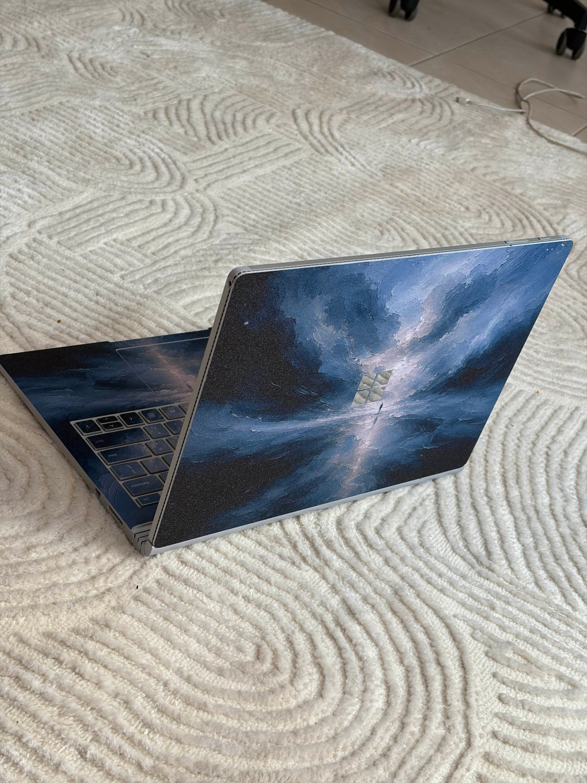 Drift laptop skin — open angle