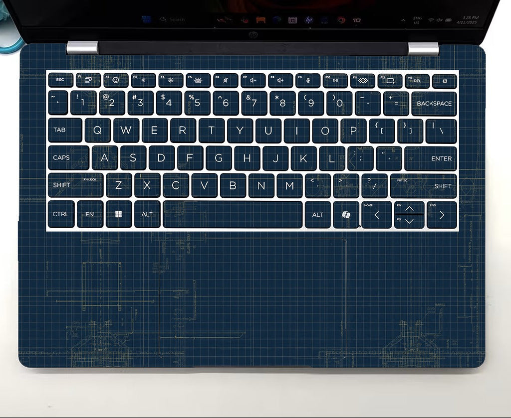 Tella Skins Blueprint HP EliteBook keyboard