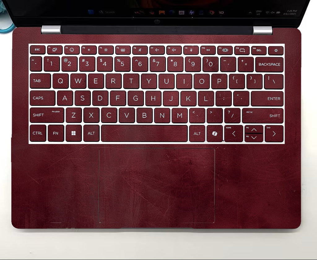 Tella Skins Burgundy HP EliteBook keyboard