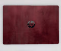 Tella Skins Burgundy HP laptop skin lid