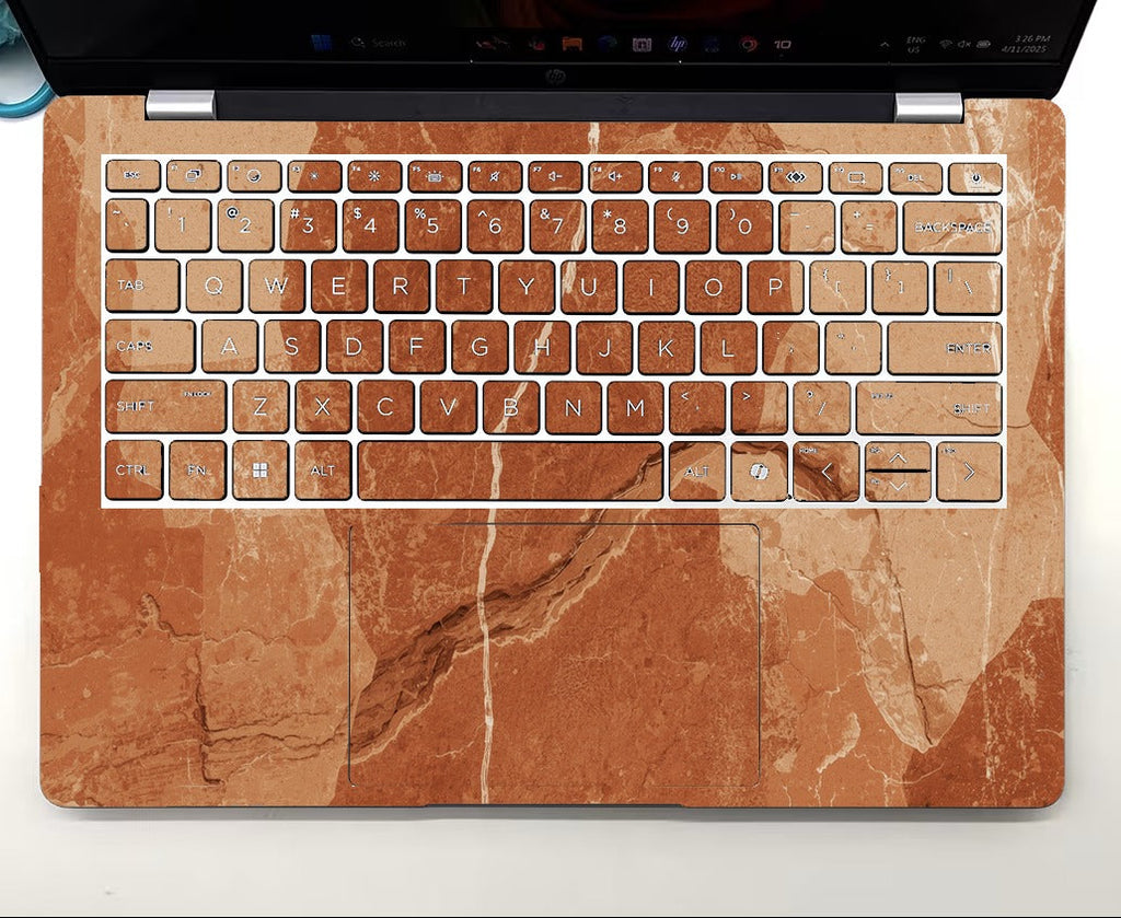 Tella Skins Terracotta Marble HP EliteBook keyboard
