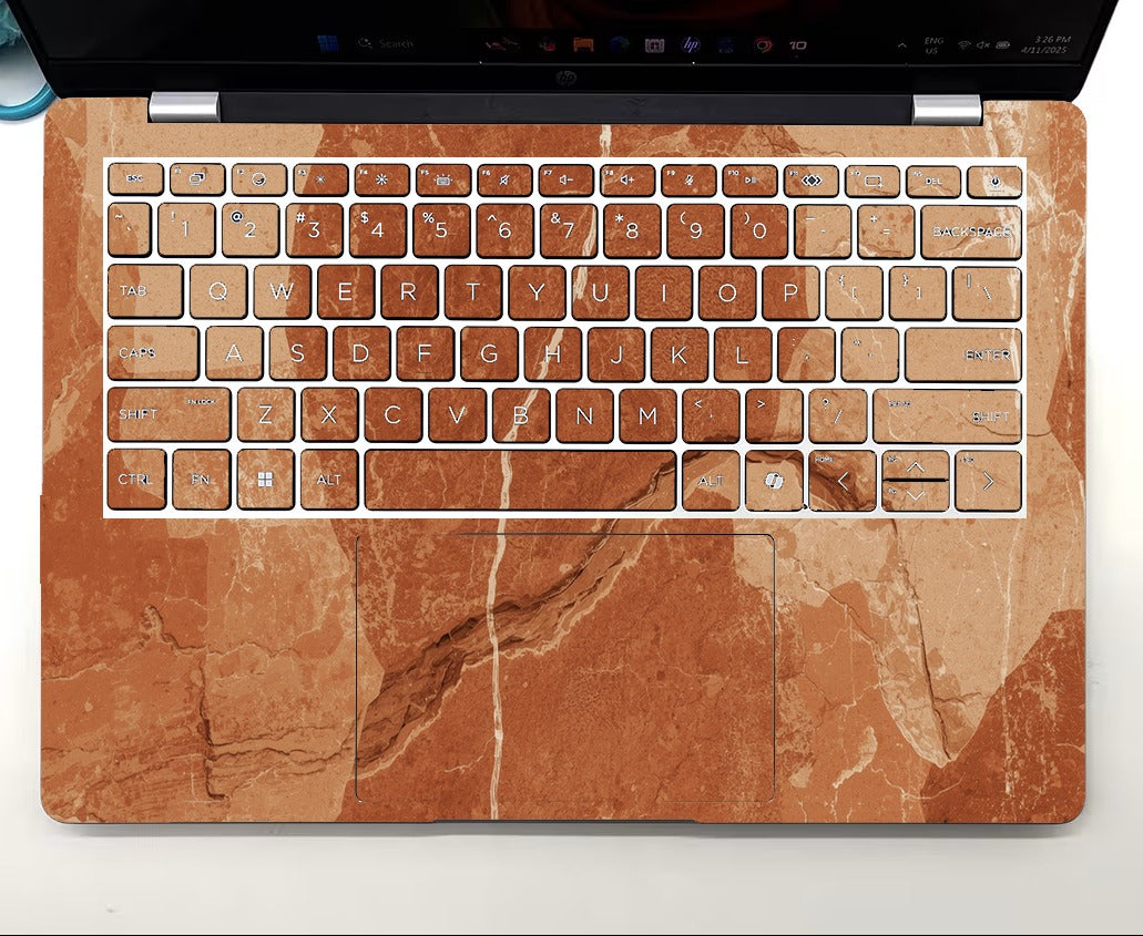 Tella Skins Terracotta Marble HP EliteBook keyboard