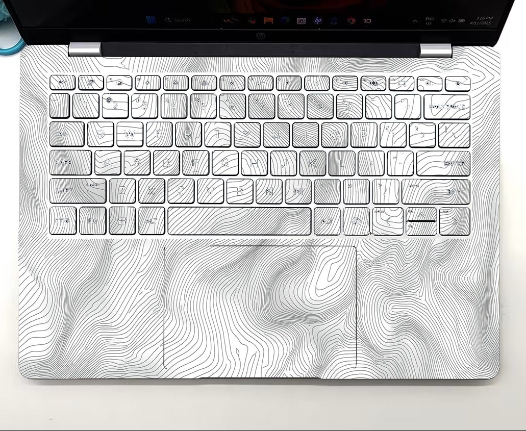 Tella Skins Topographic HP EliteBook keyboard