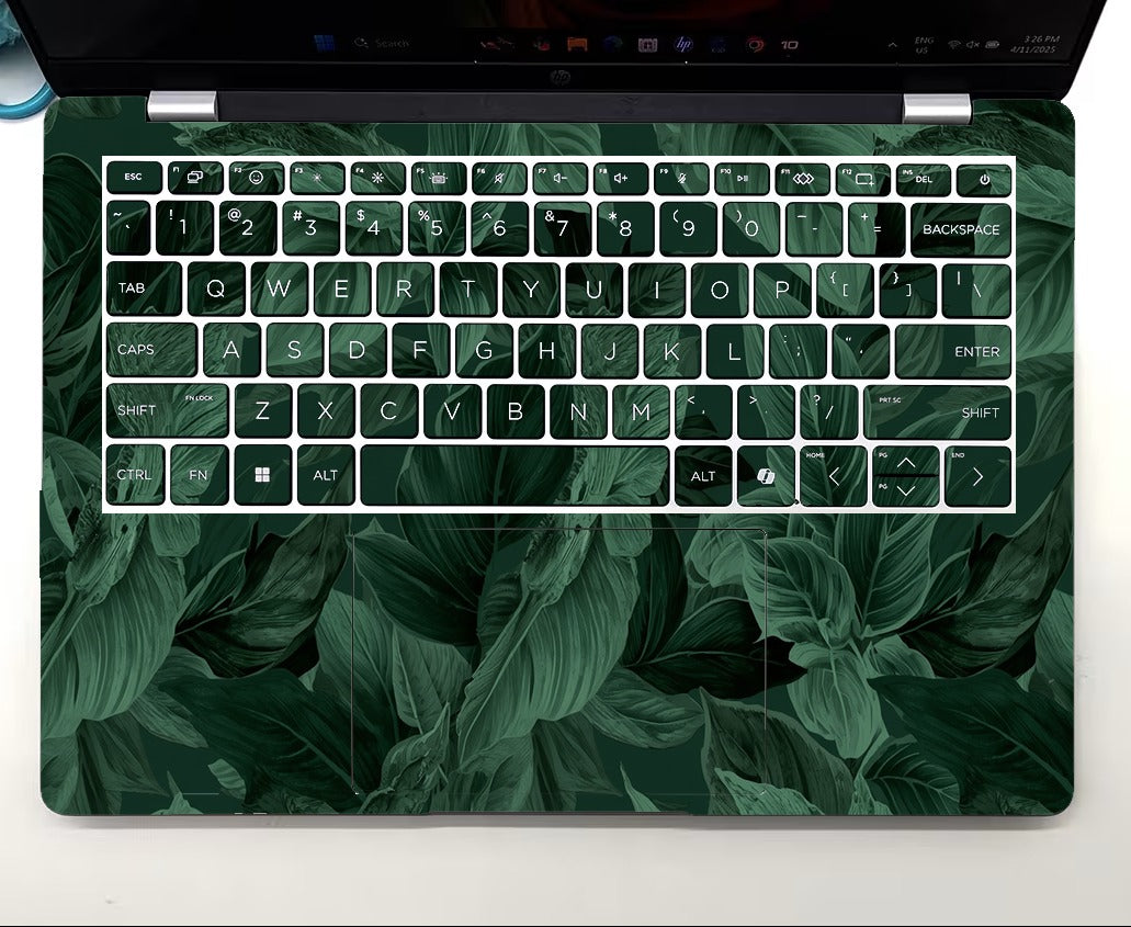 Tella Skins Tropical Leaves HP EliteBook keyboard